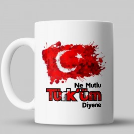 Ne Mutlu Türküm Diyene Kupa Bardak - kphd01 Ne Mutlu Türküm Diyene Kupa Bardak - kphd01
