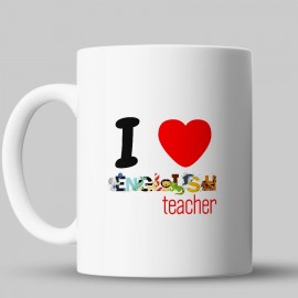 I Love English Teacher Baskılı Kupa Bardak - kpog41 I Love English Teacher Baskılı Kupa Bardak - kpog41