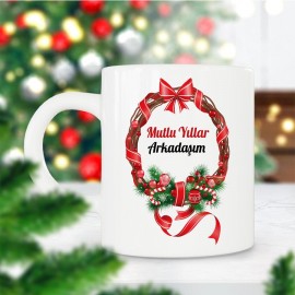 Mutlu Yıllar Arkadaşım Kupa Bardak - kpyy36 Mutlu Yıllar Arkadaşım Kupa Bardak - kpyy36