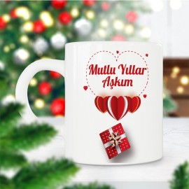 Mutlu Yıllar Aşkım Kupa Bardak - kpyy38 Mutlu Yıllar Aşkım Kupa Bardak - kpyy38